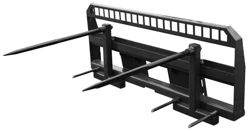 CID Double Adjustable Bale Spear for skid steer loaders
