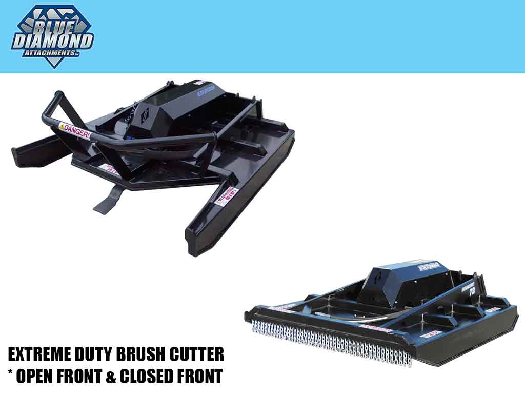 BLUE DIAMOND extreme duty series brush cutter for skid steer