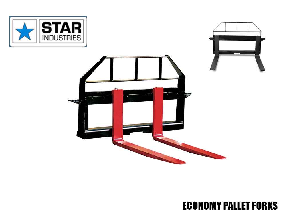 STAR pallet forks for skid steer loader