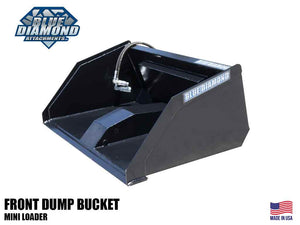 BLUE DIAMOND front dump bucket for mini loaders