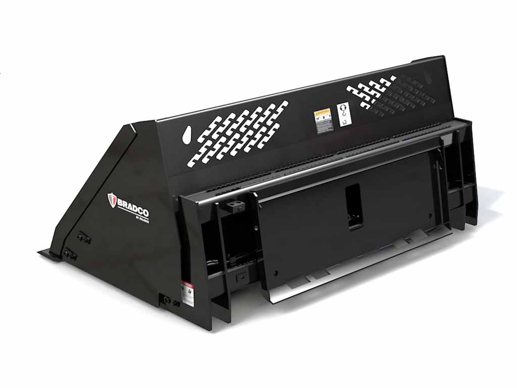 Cucharones de alto volcado PALADIN BRADCO para máquinas con acoplador de minicargadora universal