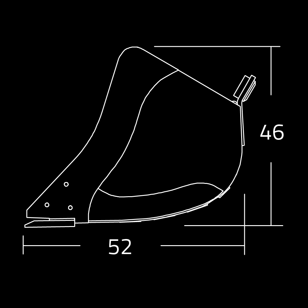 Cucharones para rocas de servicio severo WAIN ROY para excavadoras de 41,000 a 52,000 lbs.
