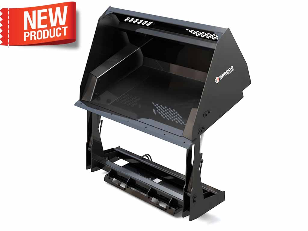 Cucharones de alto volcado PALADIN BRADCO para máquinas con acoplador de minicargadora universal