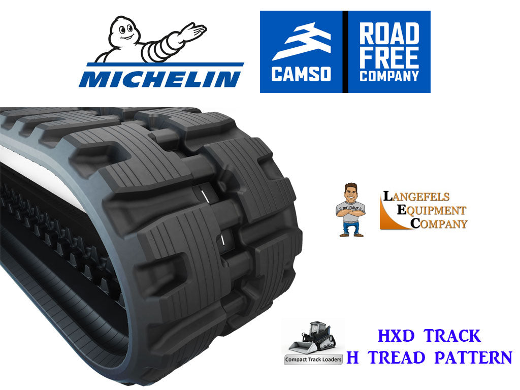 Orugas de goma para cargadora compacta de cadenas MICHELIN / CAMSO, GEHL CTL60, CTL65 