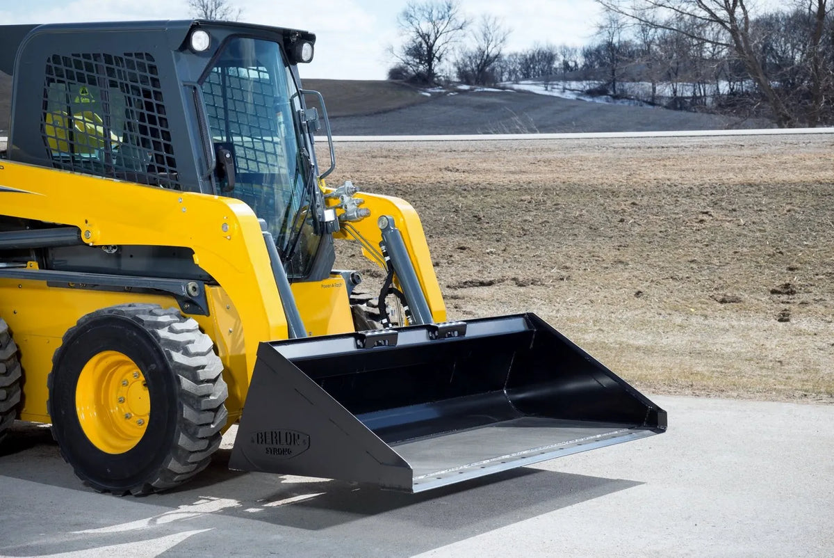 BERLON Heavy Duty extended lip bucket for skid steers