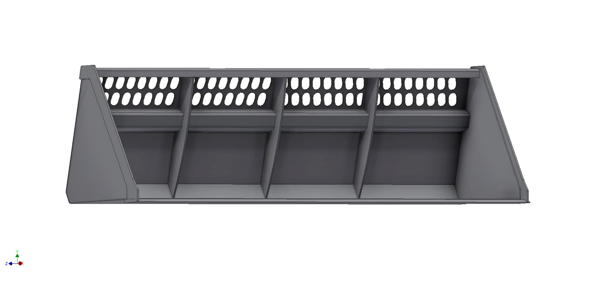 CID High Capacity Snow-N-Litter Buckets for Skid Steers