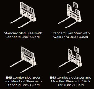 PREMIER Duo-Tach Combo Pallet Forks for skid steers & mini loaders