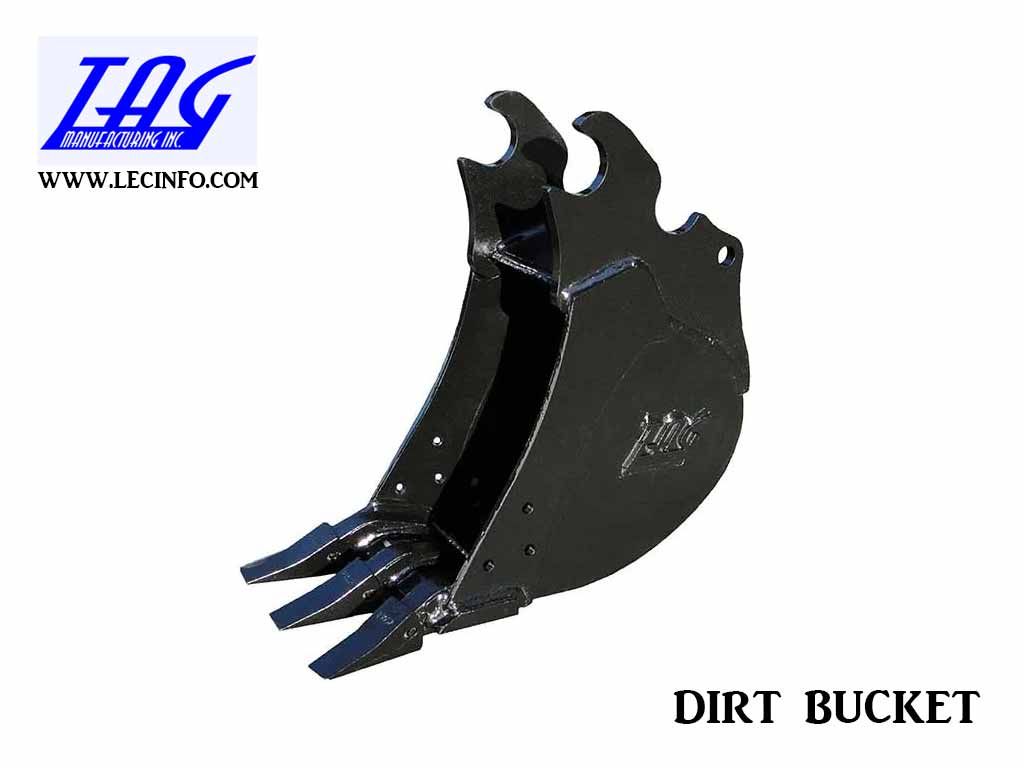 TAG 80,000 - 120,000 lbs dirt style excavator buckets