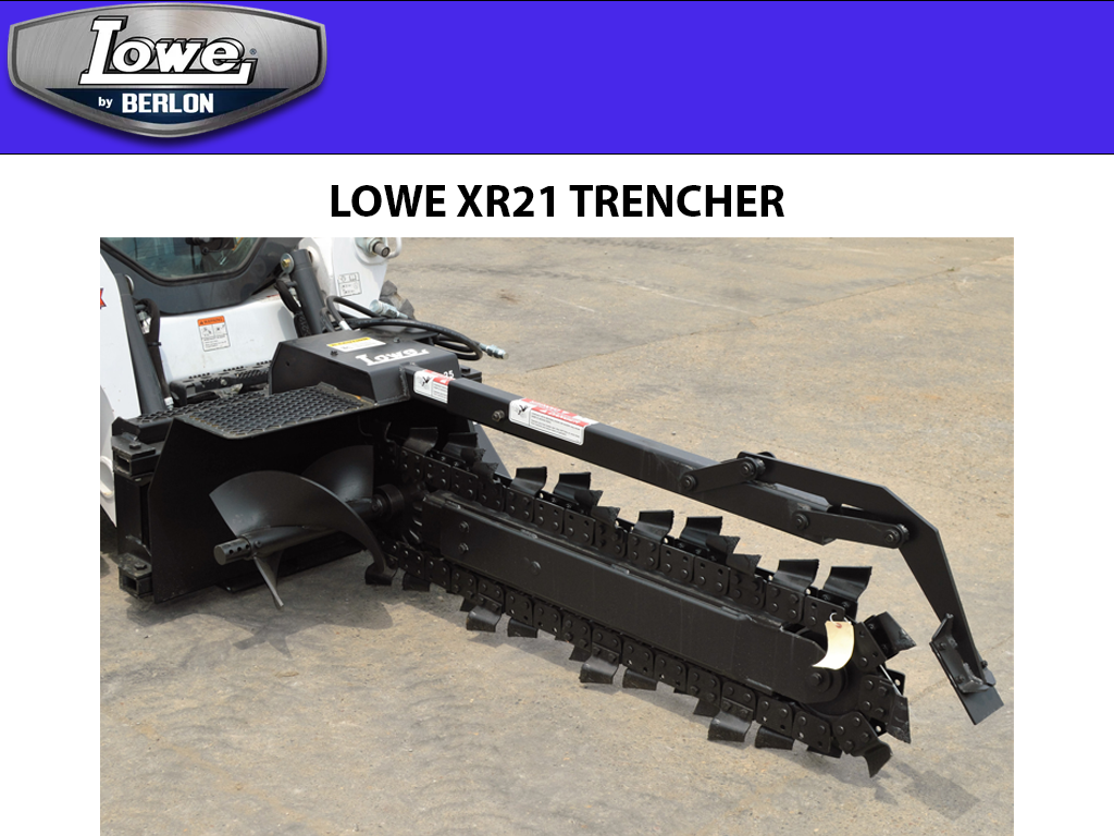LOWE XR21 TRENCHER, (SSL)(CTL)