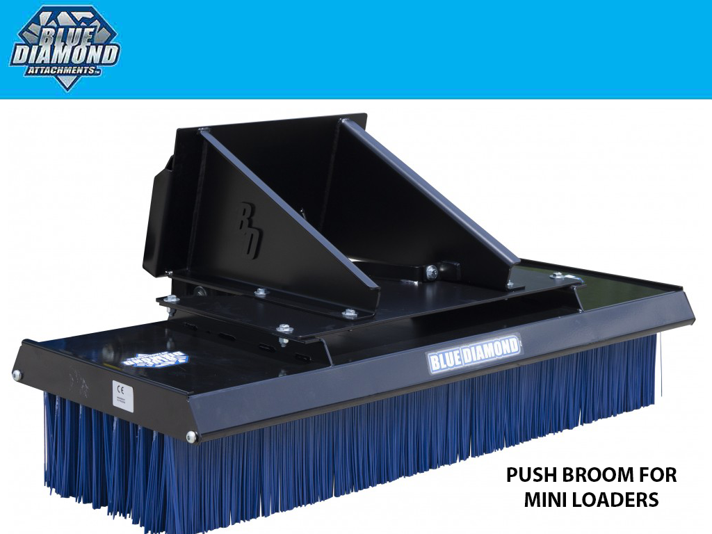 BLUE DIAMOND PUSH BROOM MINI LOADER