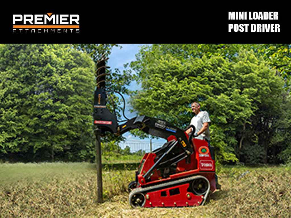 Post Driver Attachments for Mini Loaders | LEC