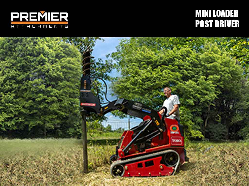 PREMIER post driver for mini loader