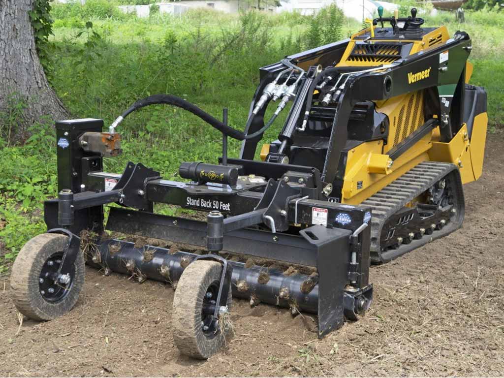 BLUE DIAMOND Power rake for mini loader