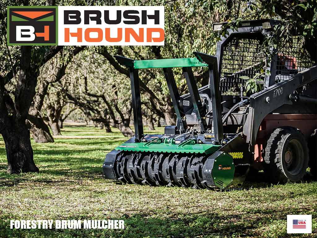 VALLY TOOL BRUSH HOUND FHX66 DRUM MULCHER FOR SKID STEER