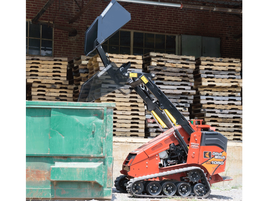 BLUE DIAMOND front dump bucket for mini loaders