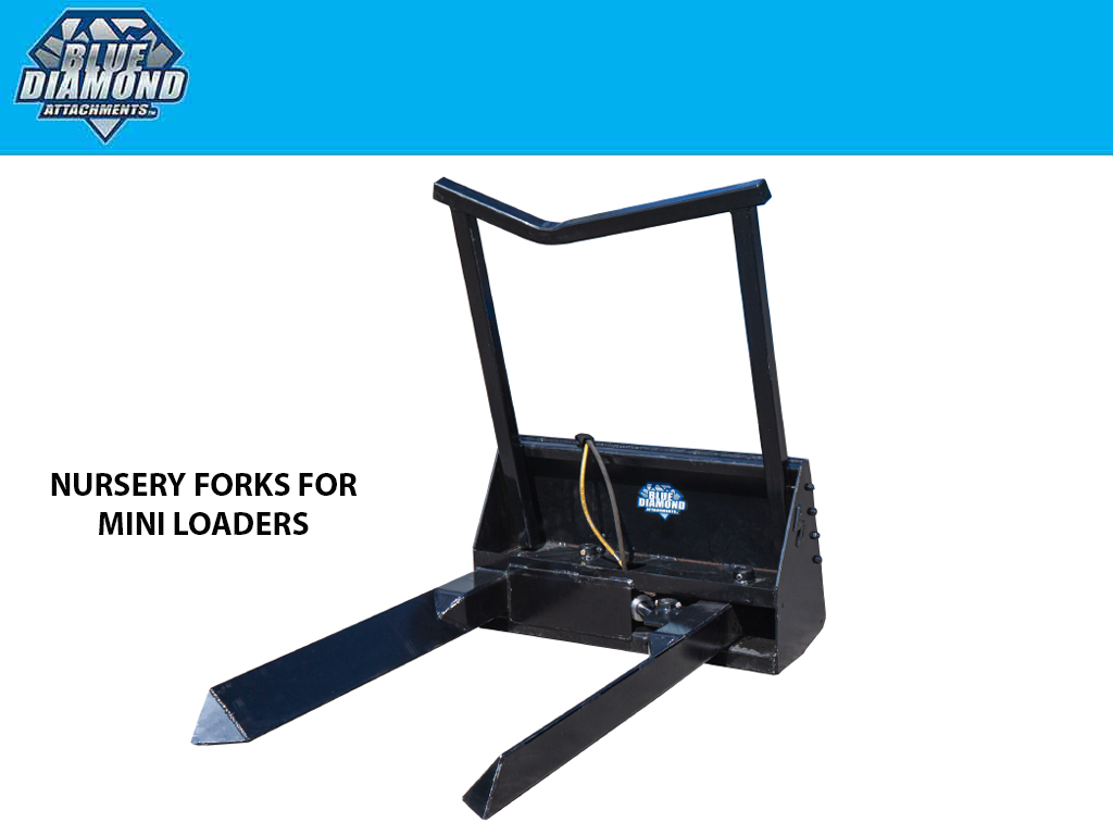 BLUE DIAMOND tree forks for mini loaders
