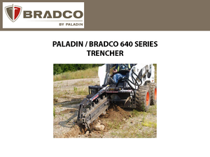 PALADIN / BRADCO TRENCHER 640 SERIES
