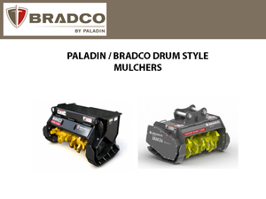 PALADIN / BRADCO drum style mulcher for excavators