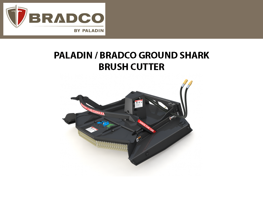 PALADIN - BRADCO Ground Shark™ extreme / Heavy duty brush cutters for skid steer loaders
