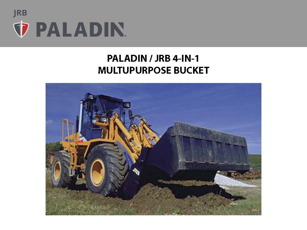 PALADIN 4-IN-1 Heavy duty multi-purpose bucket for wheel loaders