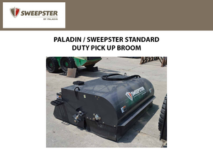 PALADIN / SWEEPSTER SB standard duty pick up broom, 15 to 25 GPM RANGE