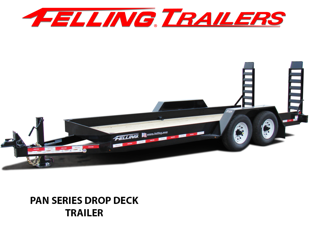 FELLING PAN SERIES drop deck skid steer trailer
