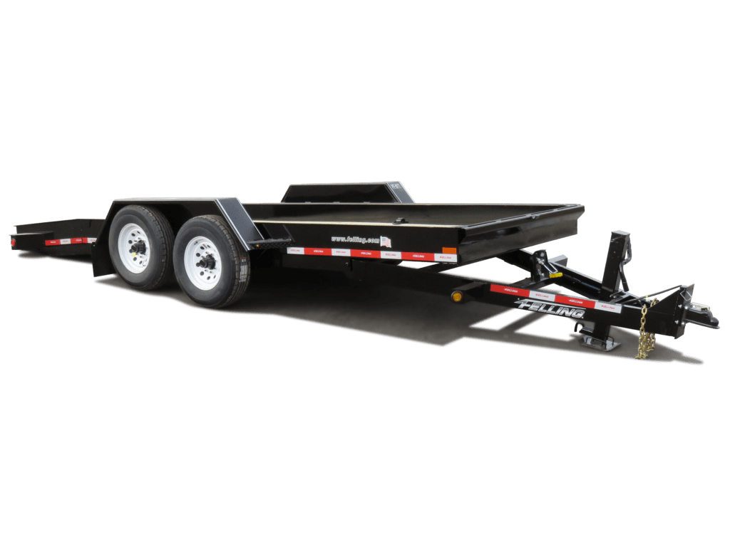 FELLING  Pan bed utility drop deck trailer