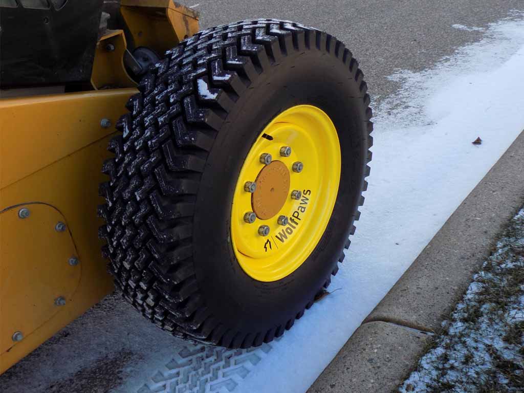 Snow Wolf WolfPaws snow tires for skid steers