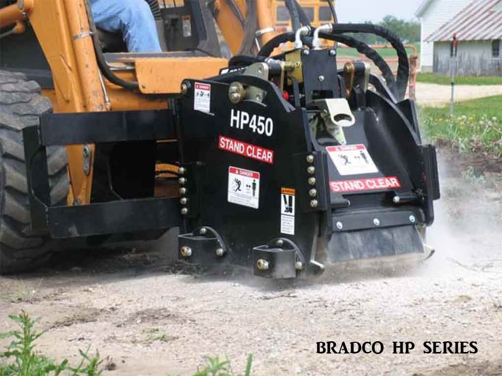 BRADCO HP series cold planer, High flow (SSL)(CTL)