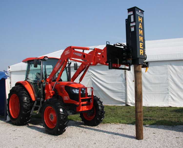 DANUSER Hammer Post Driver for skid steer