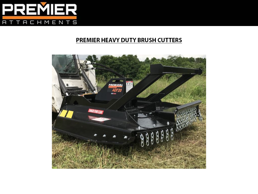 PREMIER Heavy Duty 84" Brush Cutter for Skid Steers