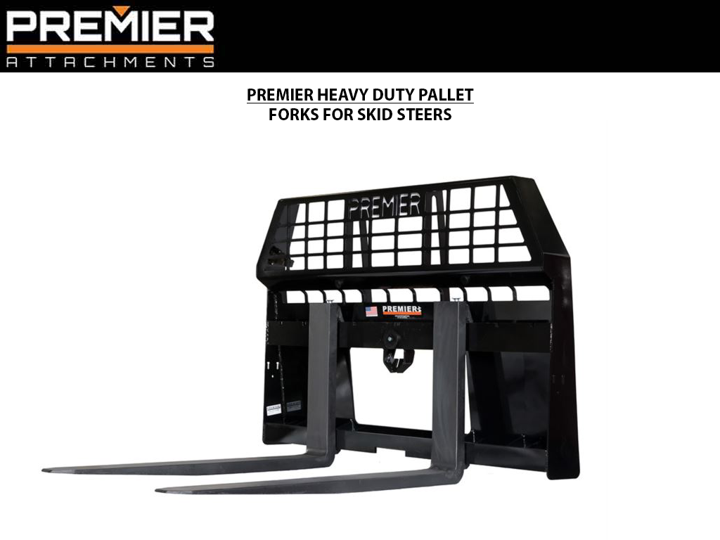 PREMIER Heavy Duty Class III Pallet Forks for Skid Steers