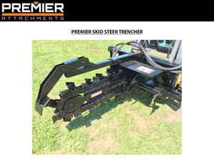 PREMIER trencher for Skid steers