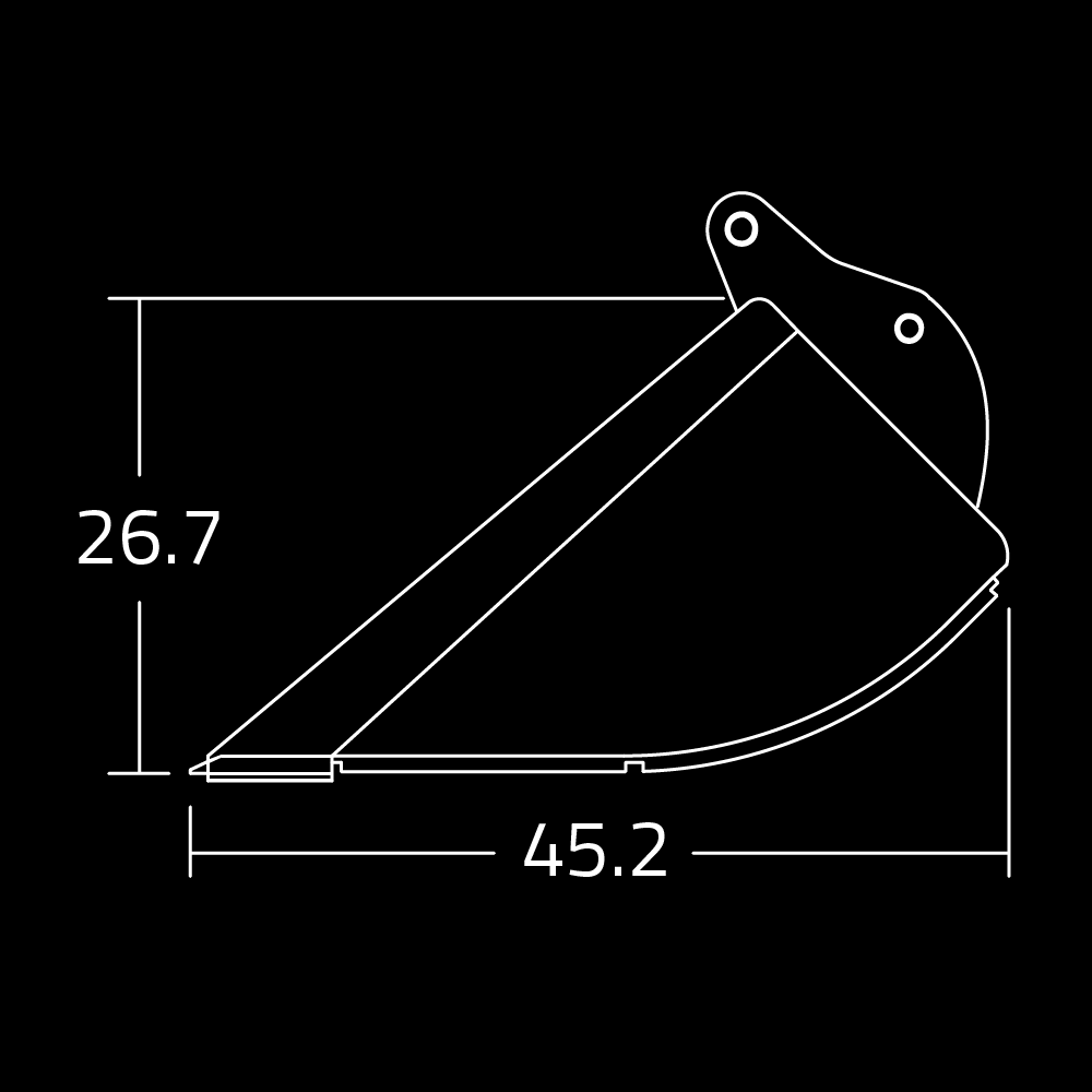 WAIN ROY Pavement Slab Removal buckets for 1/2 yard Tractor Loader Backhoes over 16,000 lbs.