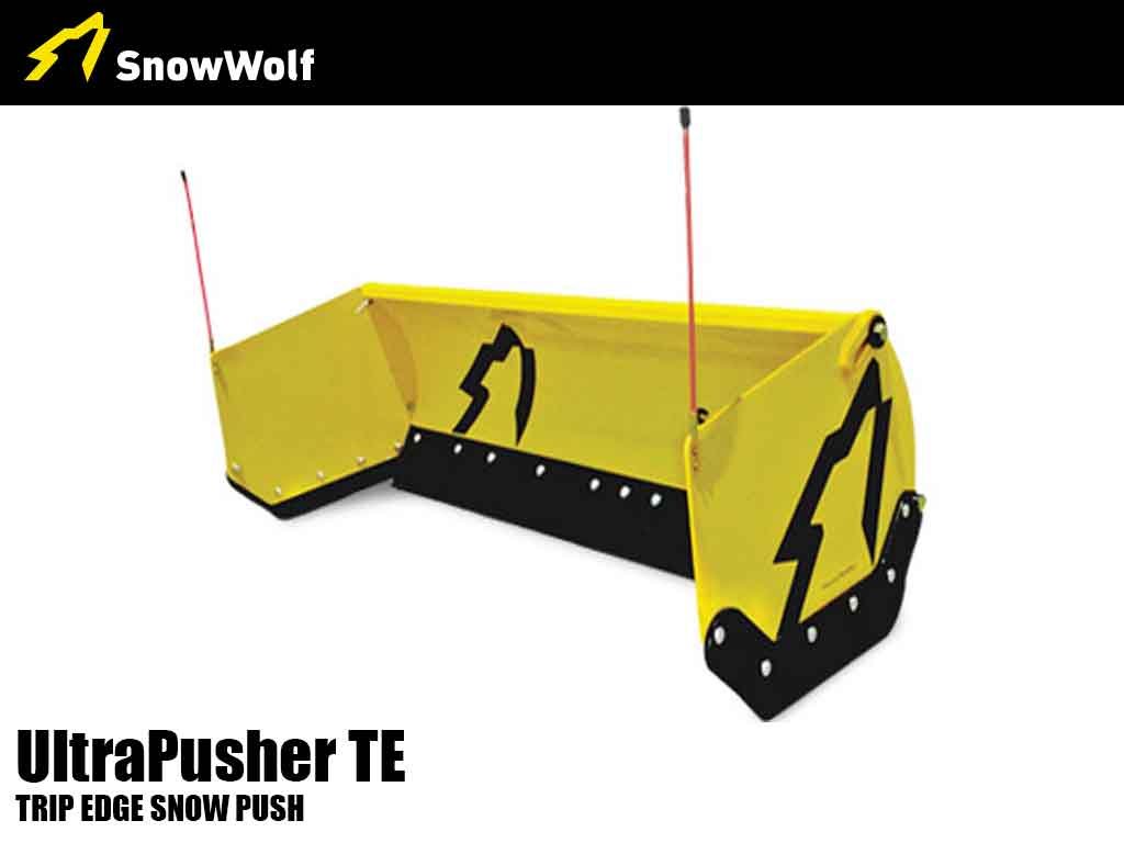 SNOW WOLF Ultra Pusher TE for skid steer loaders