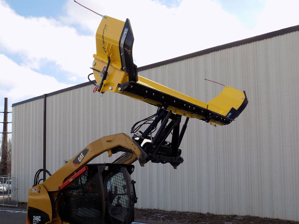 SnowWolf QuattroPlow arado de alas automático para minicargadoras