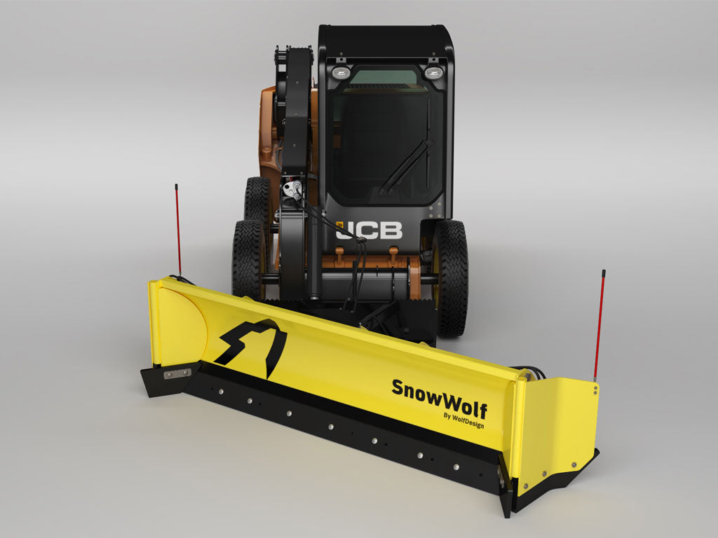 SnowWolf QuattroPlow arado de alas automático para minicargadoras