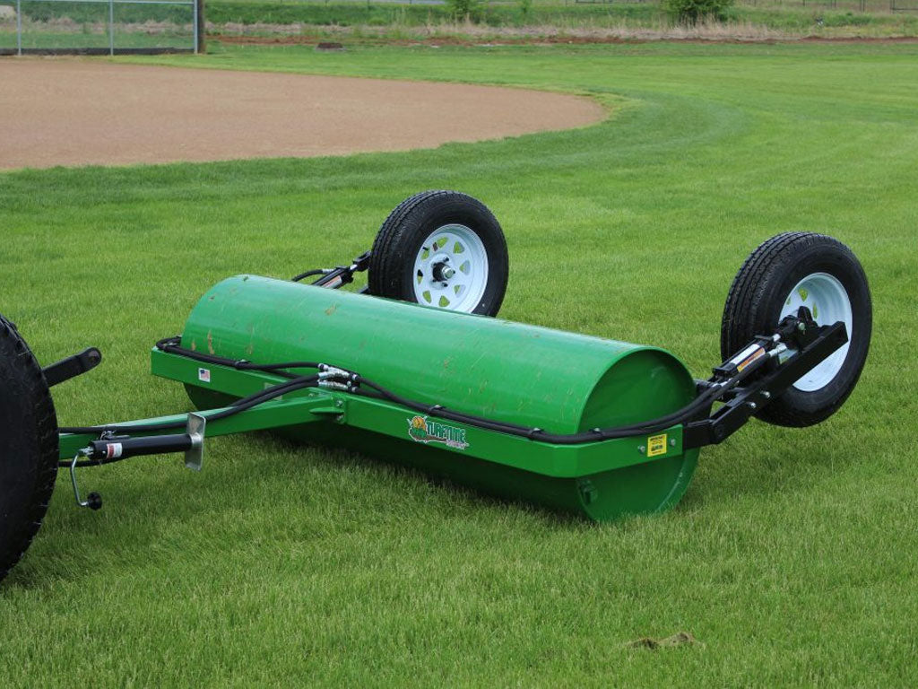 Turf Rollor Rack TURFTIME EQUIPMENT turf roller for skid steer