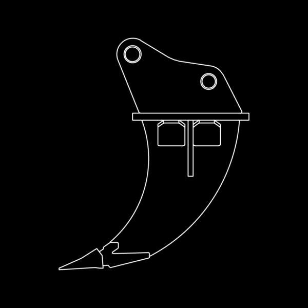 WAIN ROY Ripper Tooth / Frost Rippers for Mini Excavators and TLB
