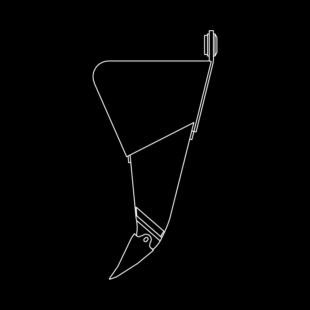 WAIN ROY Ripper Tooth / Frost Ripper for Excavators up to 280,000 lbs.