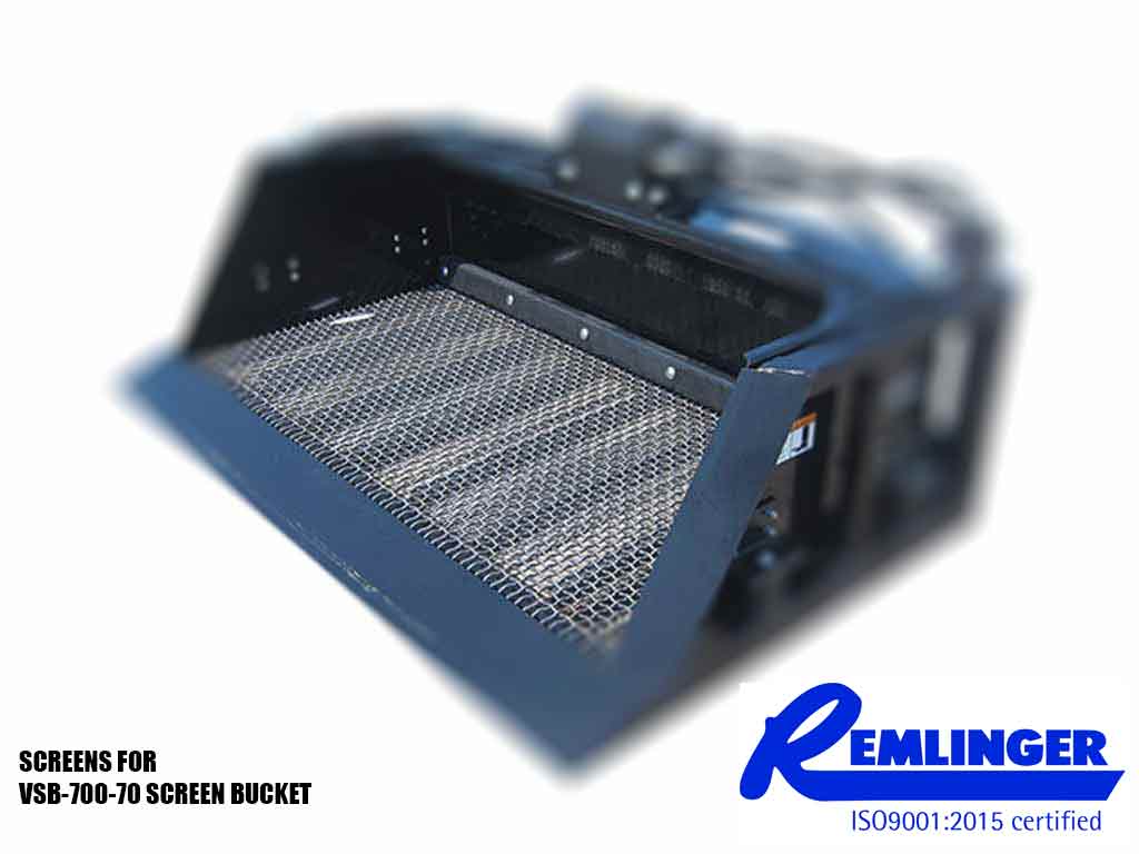 REMLINGER screens for VSB-700-70 screening bucket