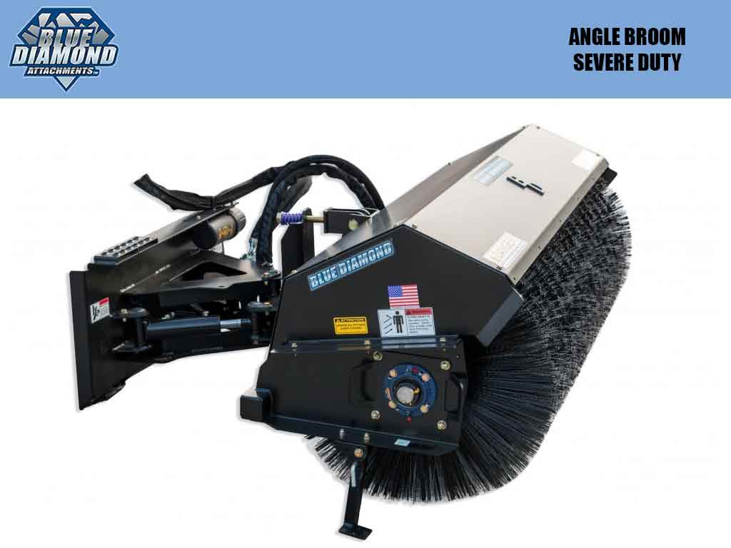 BLUE DIAMOND angle severe duty broom skid steer