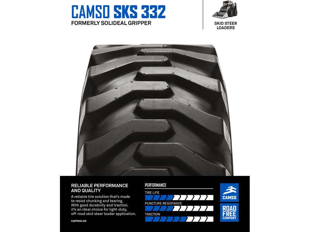 CAMSO SKS 332 tire for skid steer loader