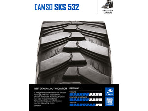CAMSO SKS 532 tires for skid steer loaders