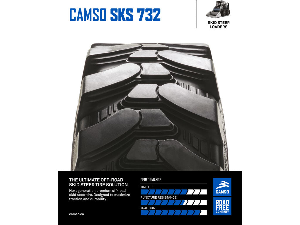 CAMSO SKS 732 tire for skid steer loaders