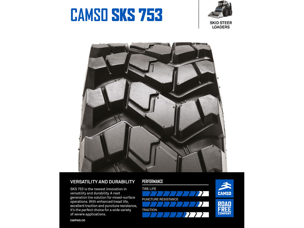 Neumático CAMSO SKS 753 para minicargadora