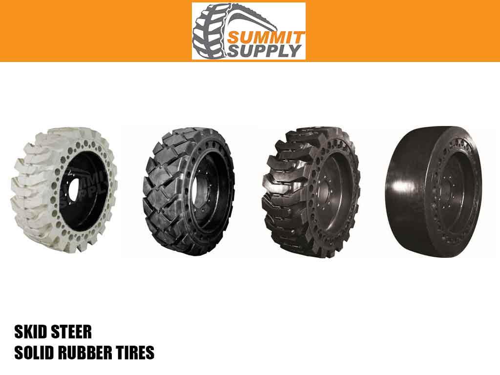 SUMMIT AP-EX flat-proof solid rubber tires for skid steer