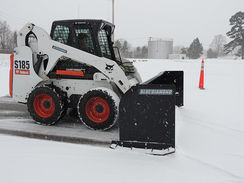 BLUE DIAMOND heavy & standard duty snow pusher for skid steer