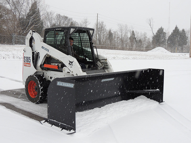 BLUE DIAMOND heavy & standard duty snow pusher for skid steer