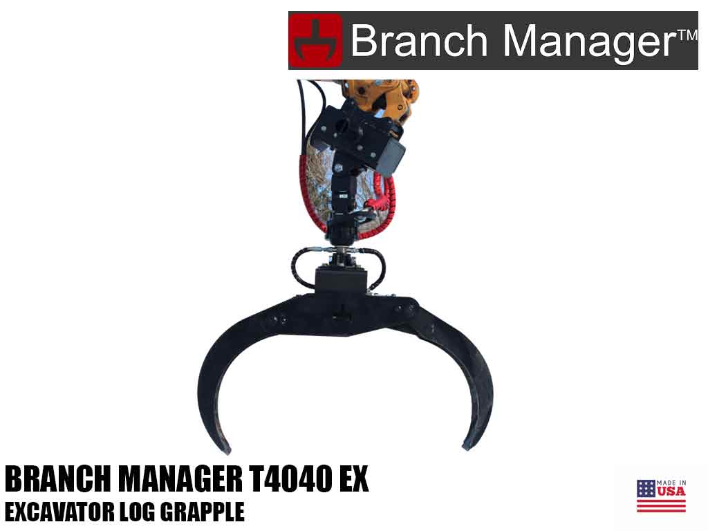 Branch Manager T4040 Excavator log grapple